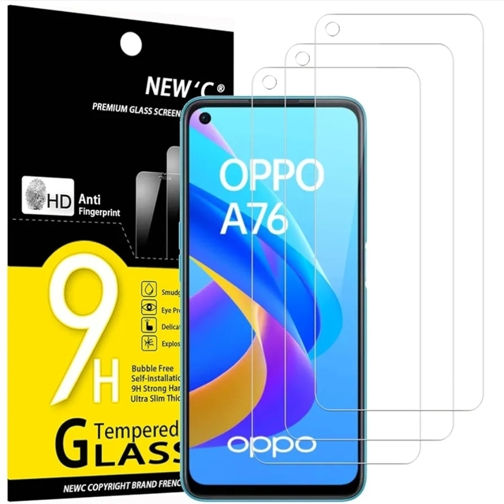 NEW'C 2 Pack Designed for Google Pixel 7 Screen Protector Tempered Glass Case